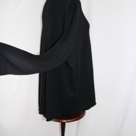 EILEEN FISHER Women's 100% Merino Wool Asymmetrical Tunic Sweater Lightweight M - Picture 8 of 11